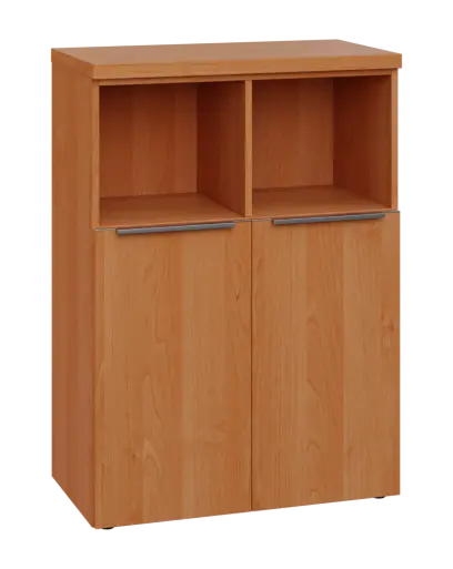 SIN 3 - 8DN2 kancelářská skříň, 2-dveřová/nika, 1120x800x400, olše jantar